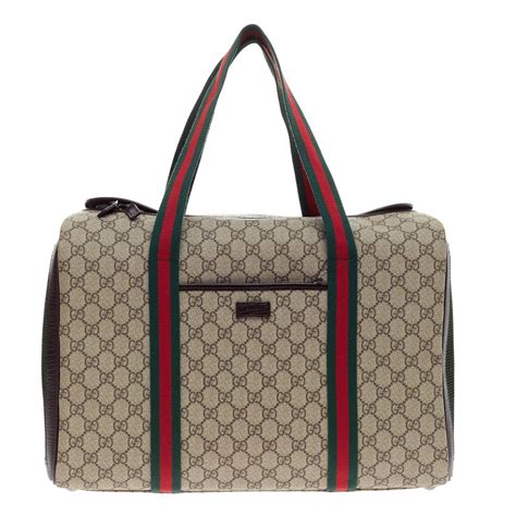 dog carrier bag gucci|Gucci pet carrier for sale.